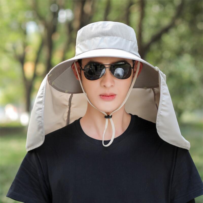 Summer Farming UV Protection, Sun Protection, Wide-brimmed Hat, Hiking, Fishing