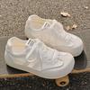 Ballet puff little white shoes women's summer thin breathable new niche skirt versatile board shoes