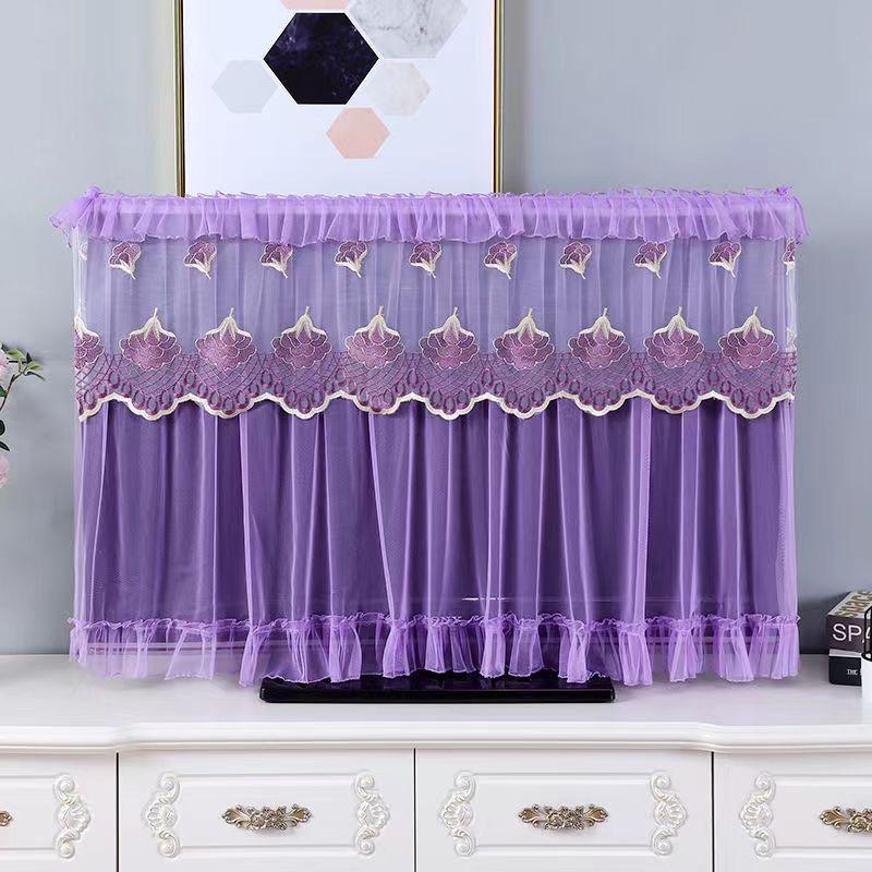 

Елегантна мереживна пилозахисна накидка для настінних РК-телевізорів - Доступна в розмірах 65/55/42 дюйми 32 inch / 85 x 50 cm