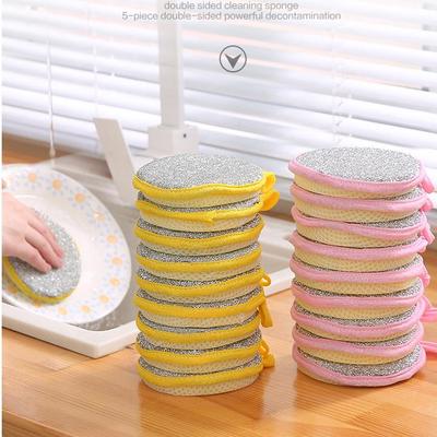 3/5/10 buc Burete cu două fețe pentru curățarea bucătăriei, baie, burete de curățare casnic pentru vase oale tigăi chiuvete sobe unelte de curățare casnic