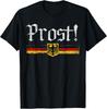 Oktoberfest Drinking Men Women Vintage German Flag Prost T-Shirt Unisex T-Shirt