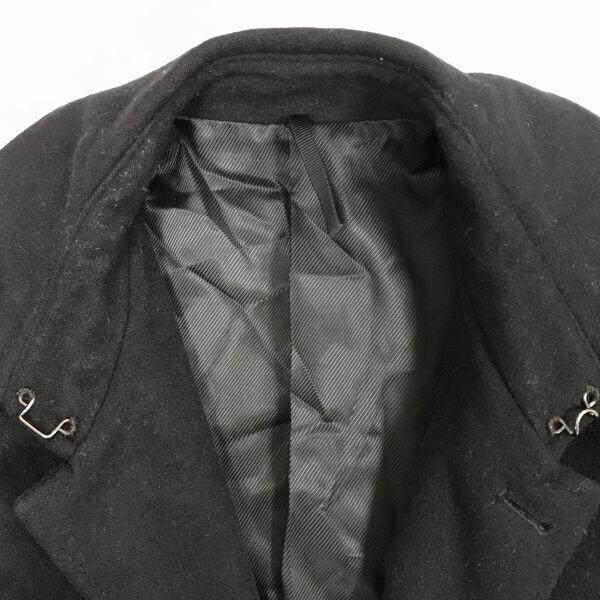 P.S.F.A Wool Cashmere Angora Stainless Collar Coat [Men’s S/Black] Spring Hook Center Vent Perfect Suit(USED)