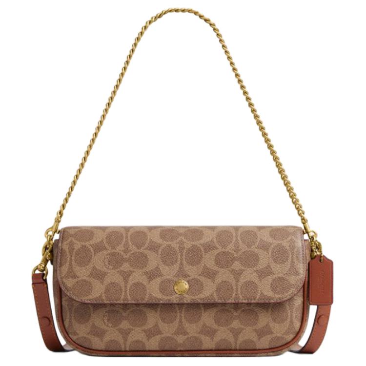 

Coach Brook Flap 24 Monogram Print Detachable Shoulder Strap Crossbody Bag Women shoulder bag Brown Caramel CAN91-B4XHG Gift Box Sets (Basic Set+Black Box)