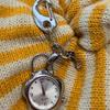 Vintage Look Steampunk Uhr Schlüsselanhänger Metall Paar Stil Schlüsselanhänger Taschenuhr Rucksack Anhänger