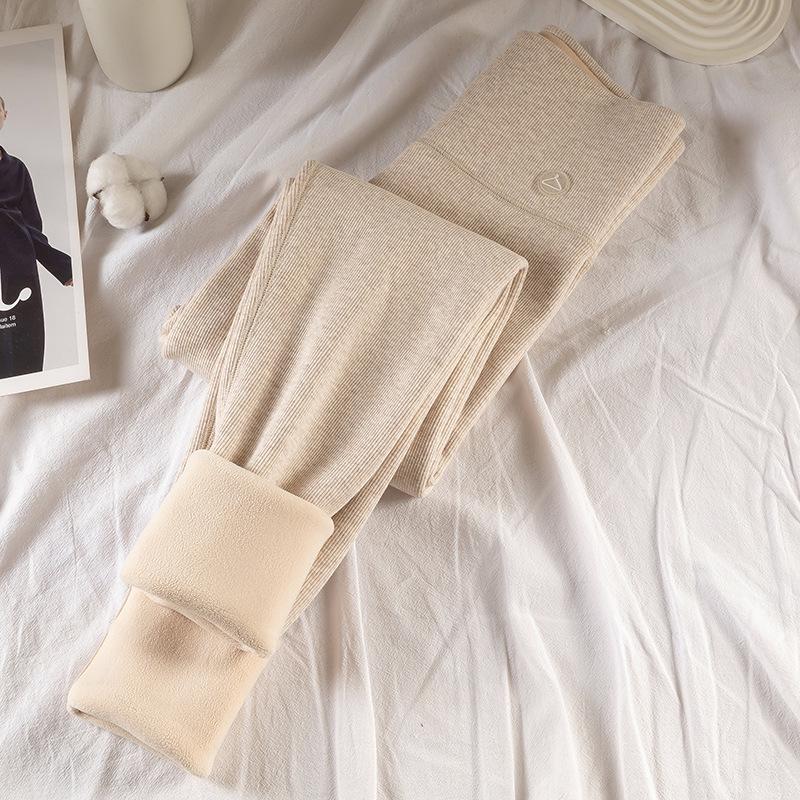 

Plus Size Women s Cotton Pants for Autumn & Winter - High Elasticity, Slim Fit, Skin-Friendly, Warm, Outdoor Wear. XL