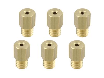 POSH 700039-10 Motorcycle Goods Main Jet Set 6 Oversize Main Jet Set Mikuni Hex Large VM20/26/TV26/Flat 24 (6X11.5)