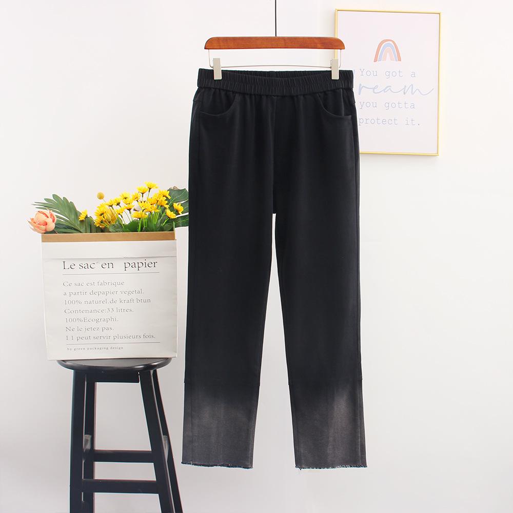 

Plus Size Elastic Waist Denim Straight Jeans for Women - Slight Stretch, Extra Large Fit 3XL чёрный