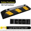 Rubber Wheel Stop: Large Car Reversing Anti-Collision Barrier & Locator