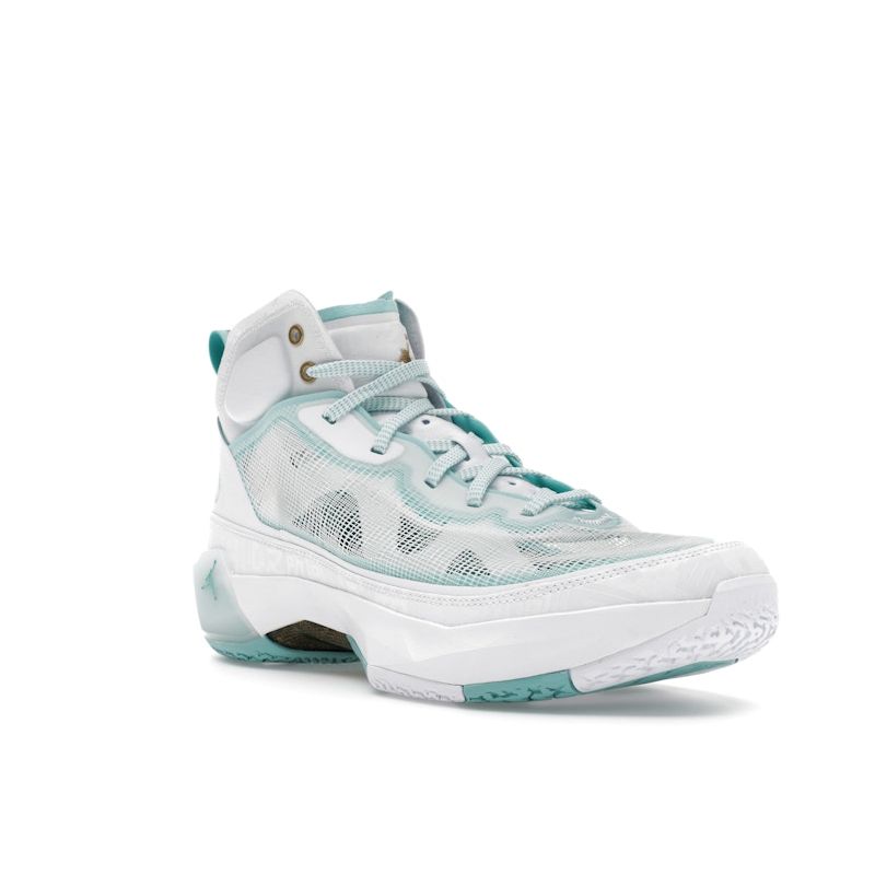 Guo Ailun X Air Jordan 37 PF White Island Green Men Sneakers Metallic-Gold Black DV0921-173