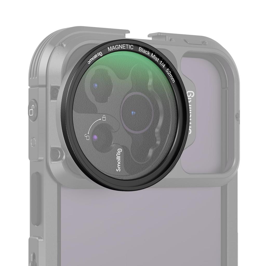 SmallRig Attachable 1/4" Effect Black Mist Filter (52mm) 4217