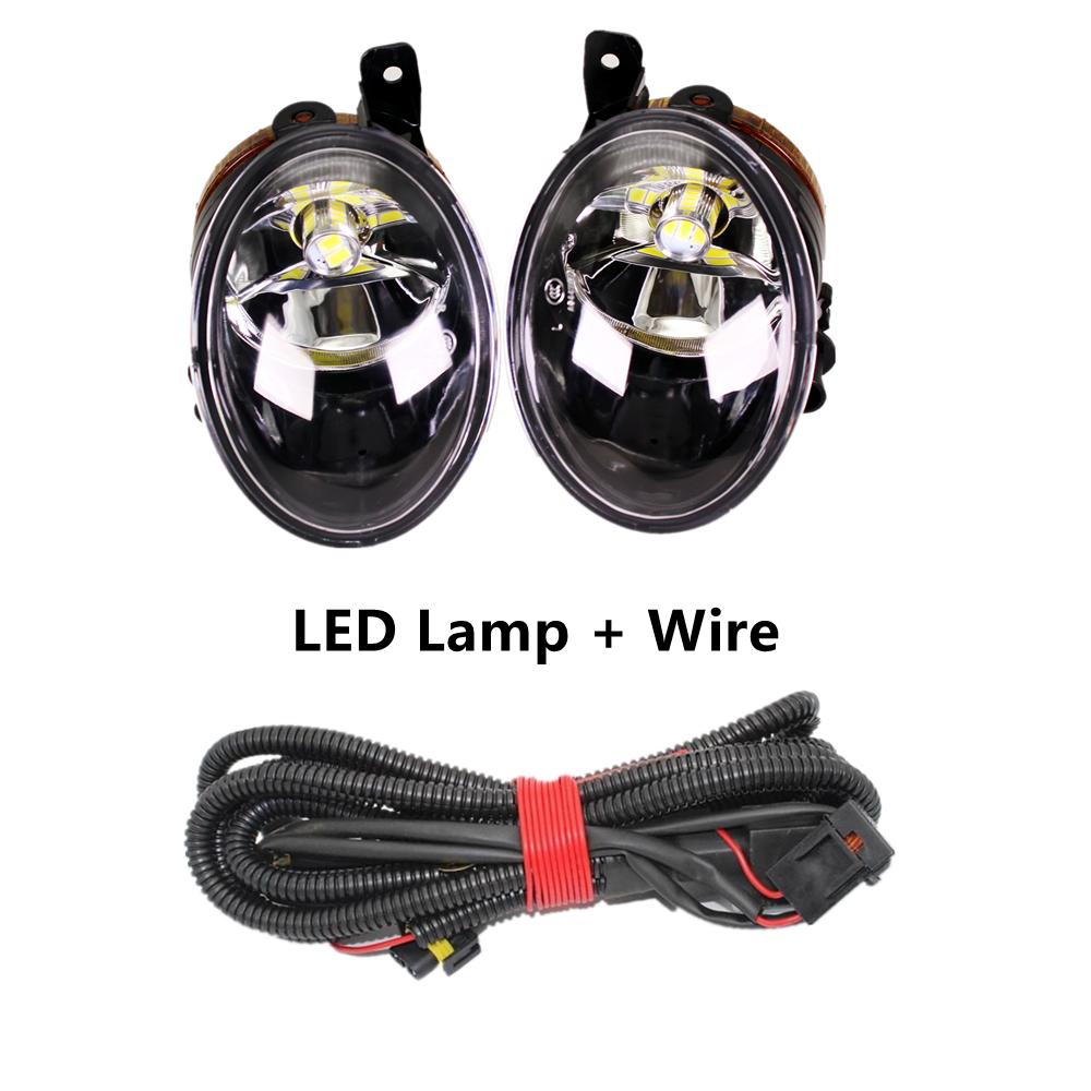 Front Halogen LED Fog Lamp Light+Wire For VW Transporter Multivan Caravelle T5 T6 2010 2011 2012 2013 2014 2015 Car-Stying