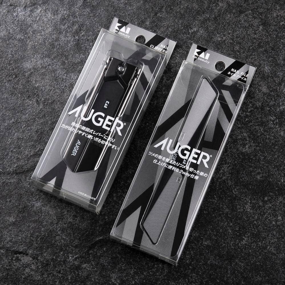 KAI AUGER Nail Care Set 2 Pieces Nail Clipper and File Men's Grooming Gift 950KS3132