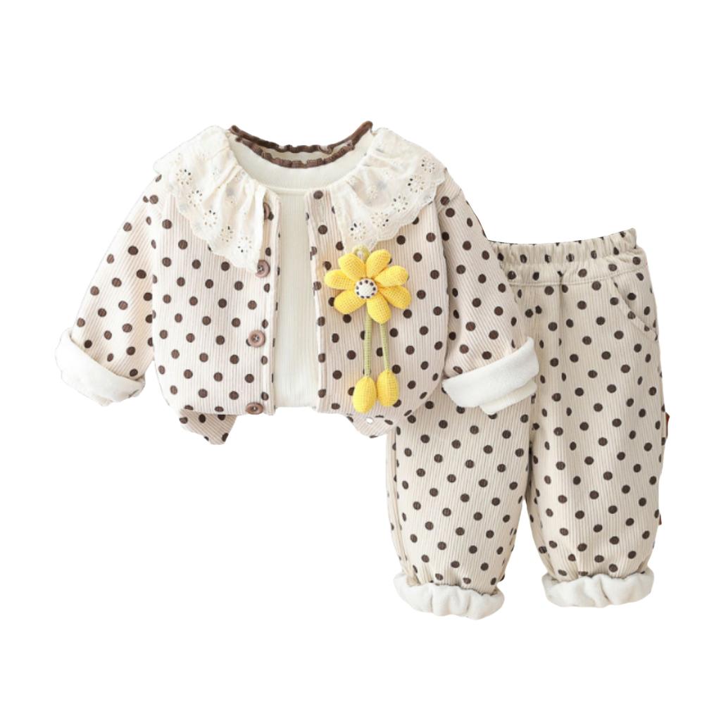 Kids Casual Long-Sleeve Set, Comfortable Daily Wear Outfits