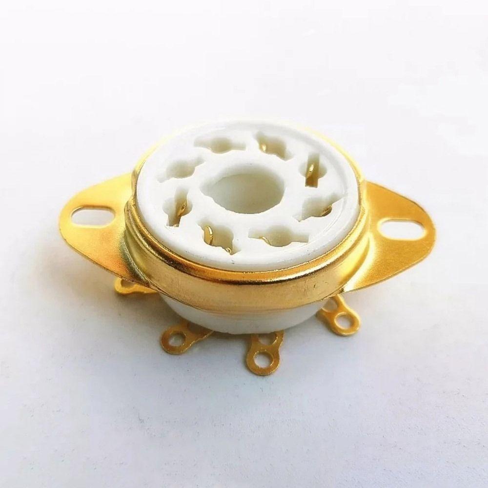 1Pcs Octal Valve Base GZC8-1-A GZC8-1-A-G for EL34 KT88 6V6 6L6 6550 GZ34 5AR4 274B Audio Amplifier