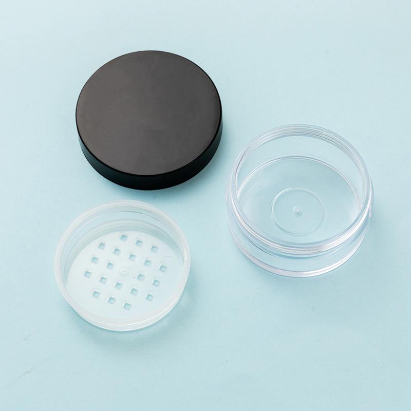 30G/50G Plastic Loose Powder Jar With Sifter Empty Cosmetic Container Cap Makeup Compact Portable Loose Powder Box
