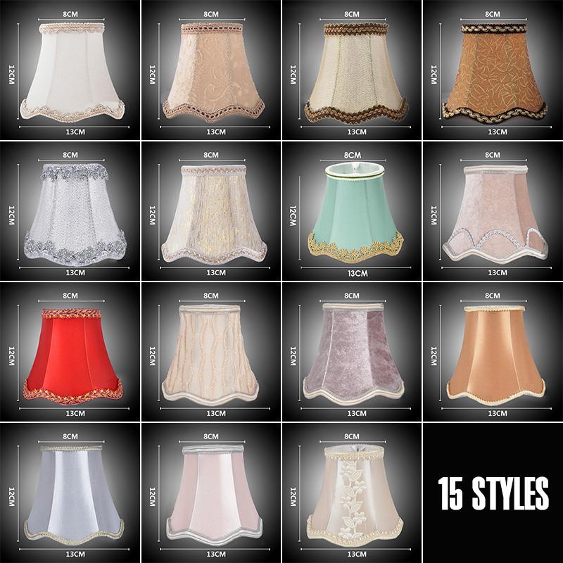 Simple Chandelier Lamp Shade Retro Candle Chandelier Cloth Lampshade Nordic Style Modern Lamp Cover For Home Decoration