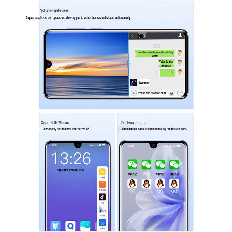 Smartphone Ultra-Subțire Tianyu Mate X de 7,2 inci (Versiunea CN)