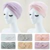 Fitness Sport Headband for Female Wide Turban Knot Hairband Elastic Ear Warmer Headwrap Furry Plush Headband for Yoga