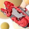 1 Set Dinosaur Swallow Truck Toy with Foldable Slide Portable Handle Inertial Drive Back Small Car Dinosaur Container