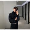 Spring and Autumn Mature Style Black Long-sleeved Shirt Men's Temperament Casual Inner Top