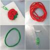 Mixed DIY Materials for Making 6 Sock Yarn Carnation Brooch Keyring Corsage Parents' Day Teachers' Day Gift