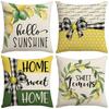 New Modern Simple Summer Lemon Decorative Pillow Nordic Ins Sofa Bedside Living Room Fruit Pillow Cushion