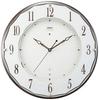 Seiko Clock Wall Clock Dark Brown Diameter 320x45mm Radio Analog SEIKO EMBLEM HS524B