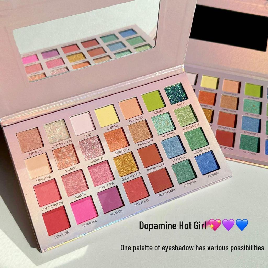 28-Color Glitter Sequin Eyeshadow Palette for Student Performances