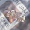 Tomoni Hot Stamping Ginkgo Leaf Nail Stickers - Modern Luxury Style Accessories