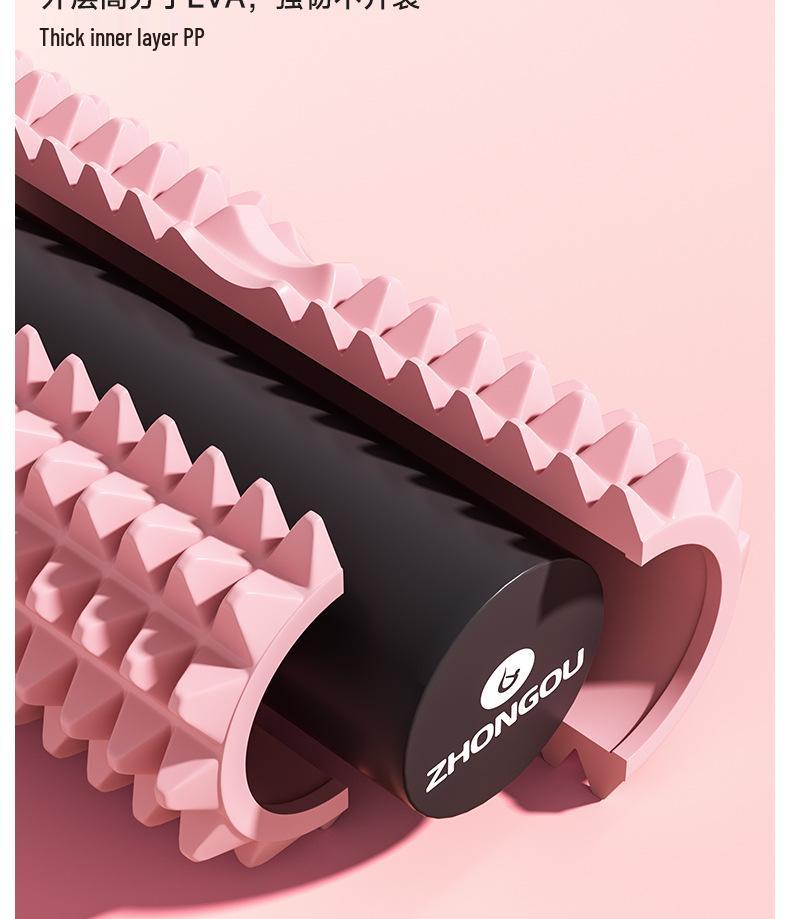 Solid Foam Yoga Roller Wolf Teeth Massage Stick EVA Muscle Relaxer