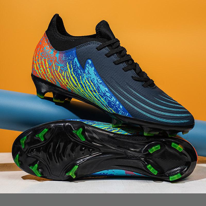 New student high-peel hydrolysis-resistant breathable high-top long nails broken nails rubber non-slip youth football shoes