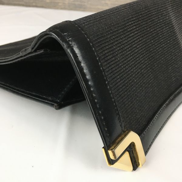 Hergestellt in Westdeutschland Vintage COMTESSE Zweite Clutch Schwarz(GEBRAUCHT)