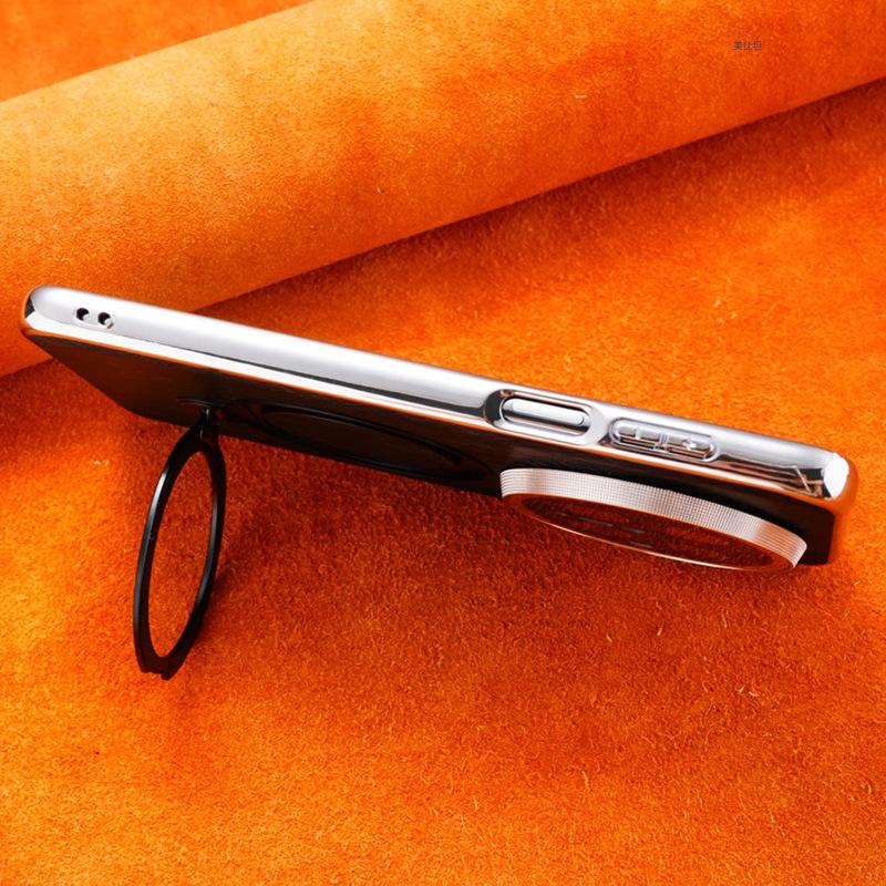 Applicable Huawei Mate70pro Mobile Phone Case New Bracket Rotating Magnetic Suction M60 Internet Celebrity 70 Internet Celebrity Male Leather Case