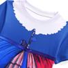 19782 Kids Girls Lily Lovebraids Blue Printed Short Sleeves T-Shirt Top Shorts Sets