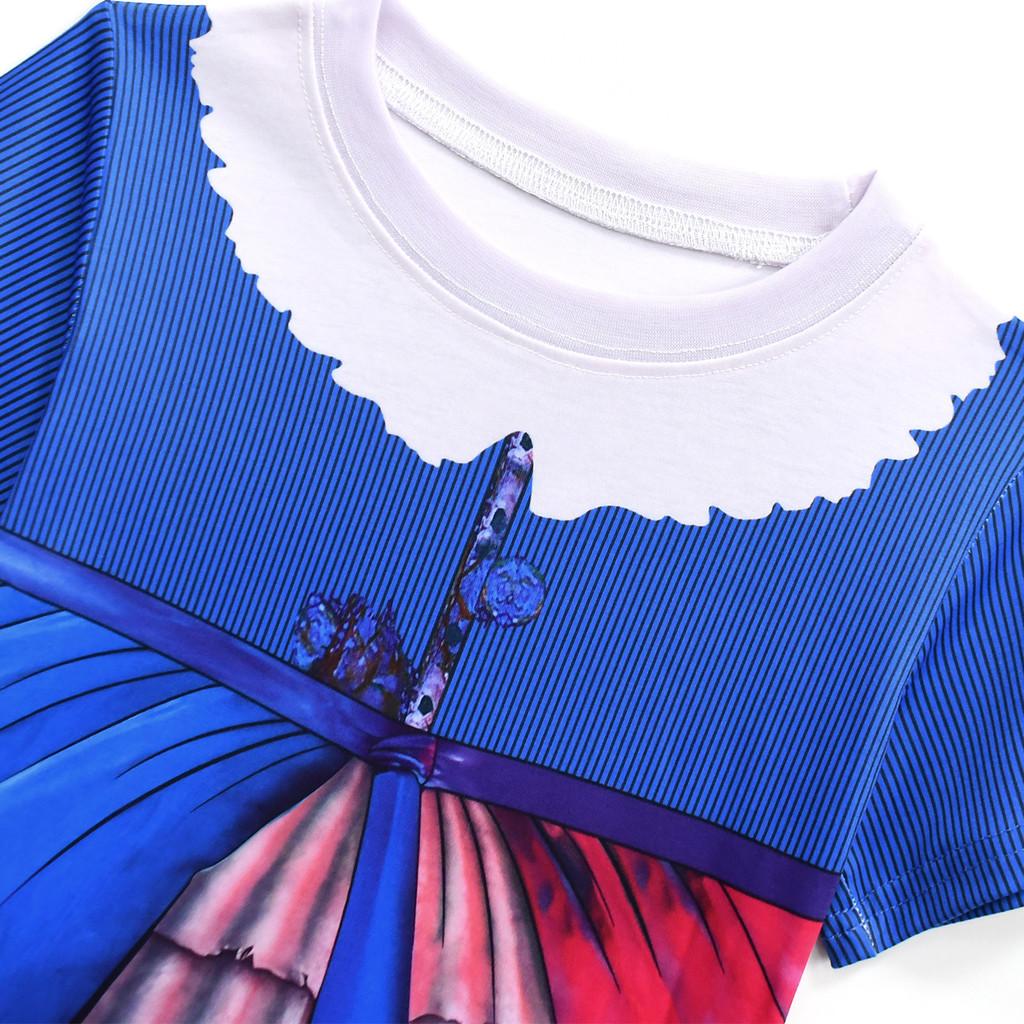 19782 Kids Girls Lily Lovebraids Blue Printed Short Sleeves T-Shirt Top Shorts Sets