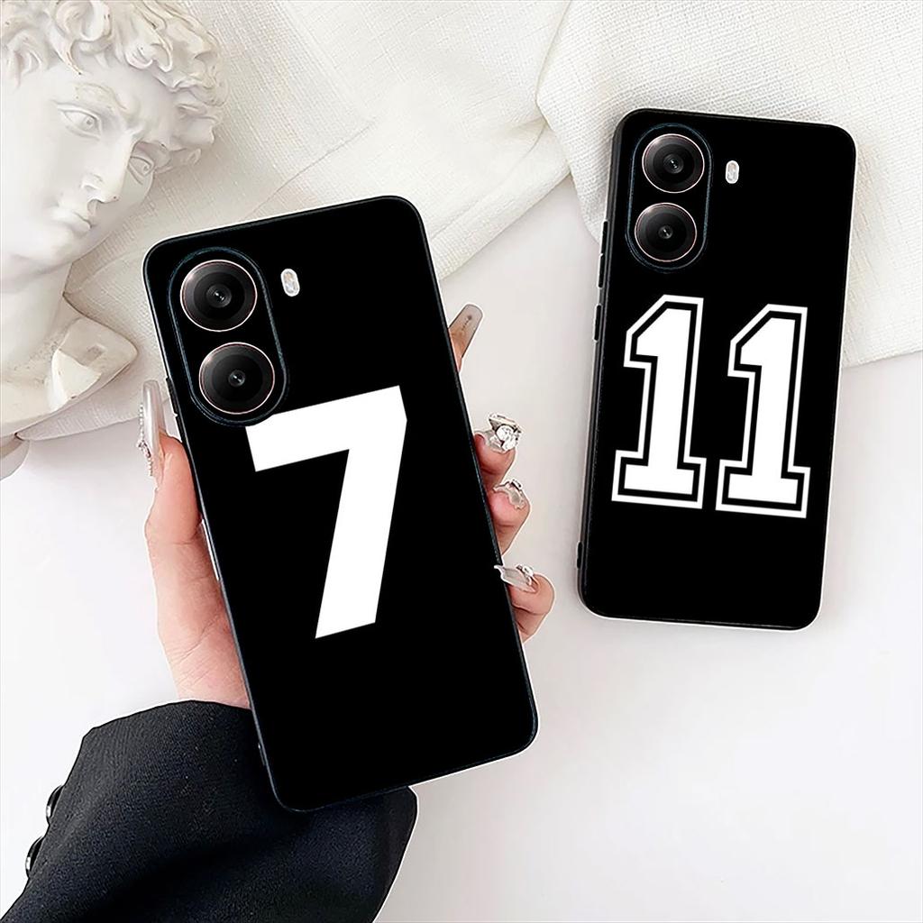 Number Football Basketball Lucky 7 8 10 23 Phone Case for Samsung Galaxy S22 S21 S20 FE Ultra Plus A35 A36 A37 A33 A34 A04 A71