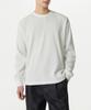 Waffle Relaxed Crew Neck Long Sleeve T-Shirt [Ivory]