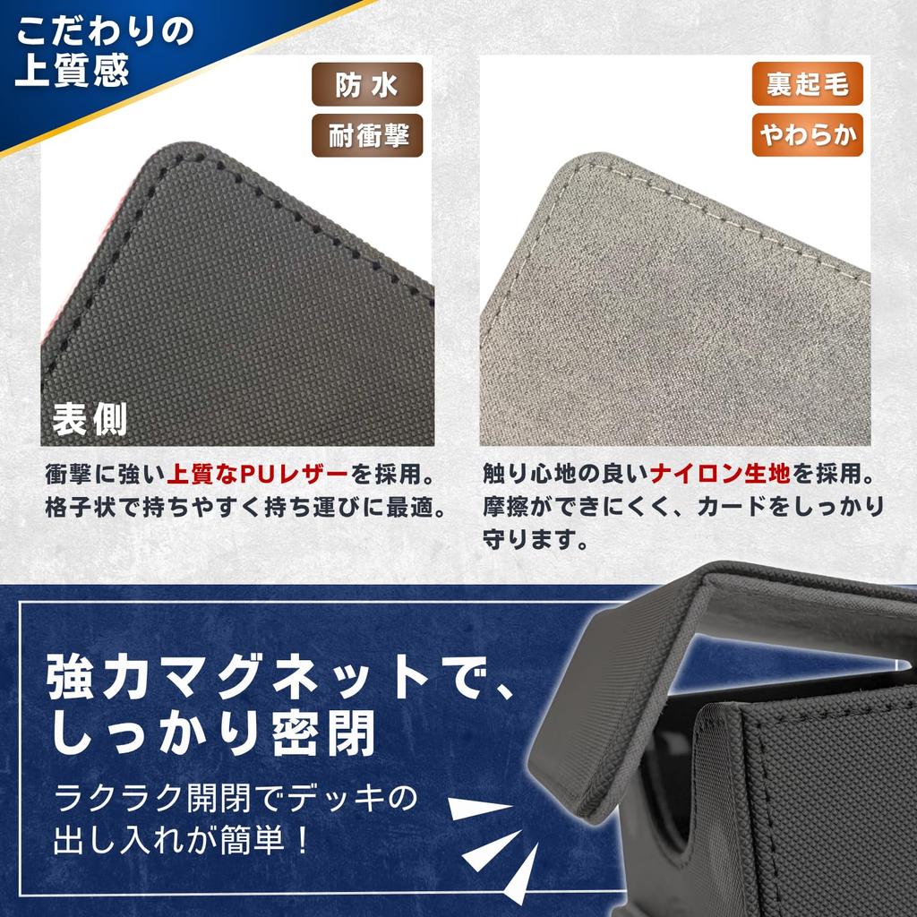 SPICA Deck Trading Card Case with Small Item Damage Counter Dice Compatible with Trading Pokemon Duel Masters and One Piece Deck and Carrying PU