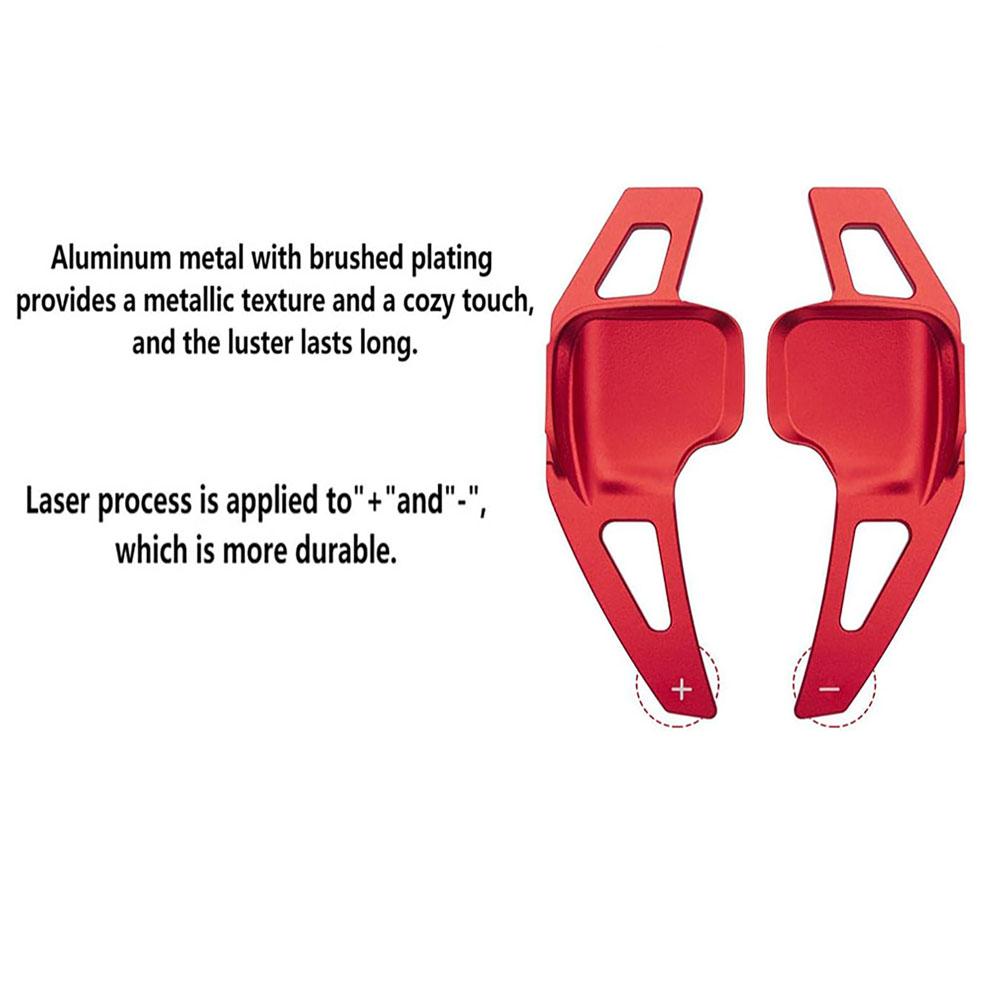 1 Pair Steering Wheel Paddle Shifter Extension Cover Red For BMW F22 F30 F31 F32