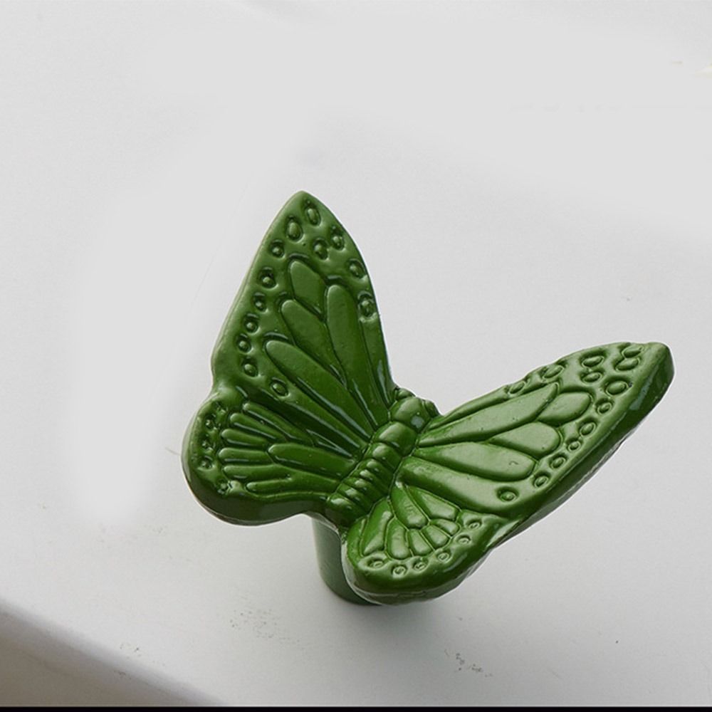 Butterfly Door Pull Handles Single Hole Drawer Knobs Creativity Antique  Cabinet Knob  Wardrobe