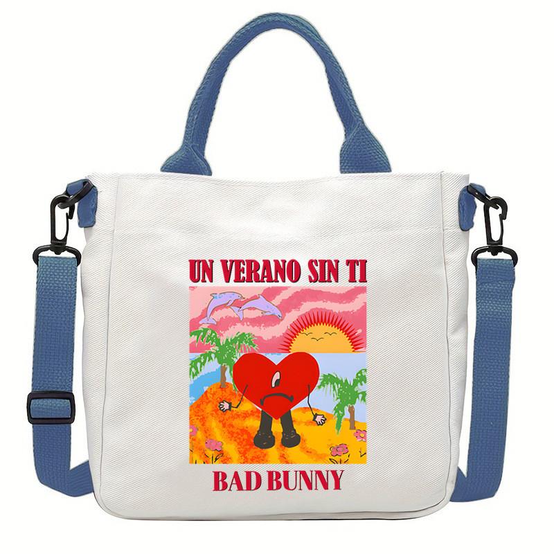 Multi-color KPOP Stray Felix Printed Crossbody Bag Canvas Shoulder Bags