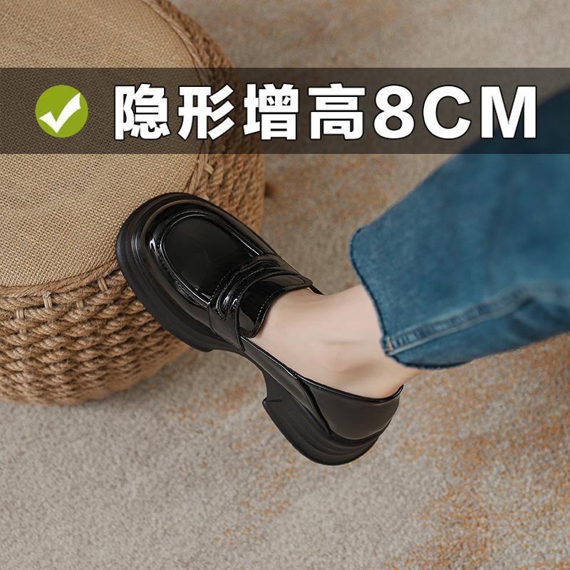 Platform Women's New Inner Height Increase Leather Small Leather Shoes Small Size 3233 Thick Heel Single Shoes Women
