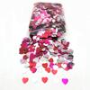 Valentine's Day Bridal Decor: 1.5CM Heart-Shaped Peach Love Sequins