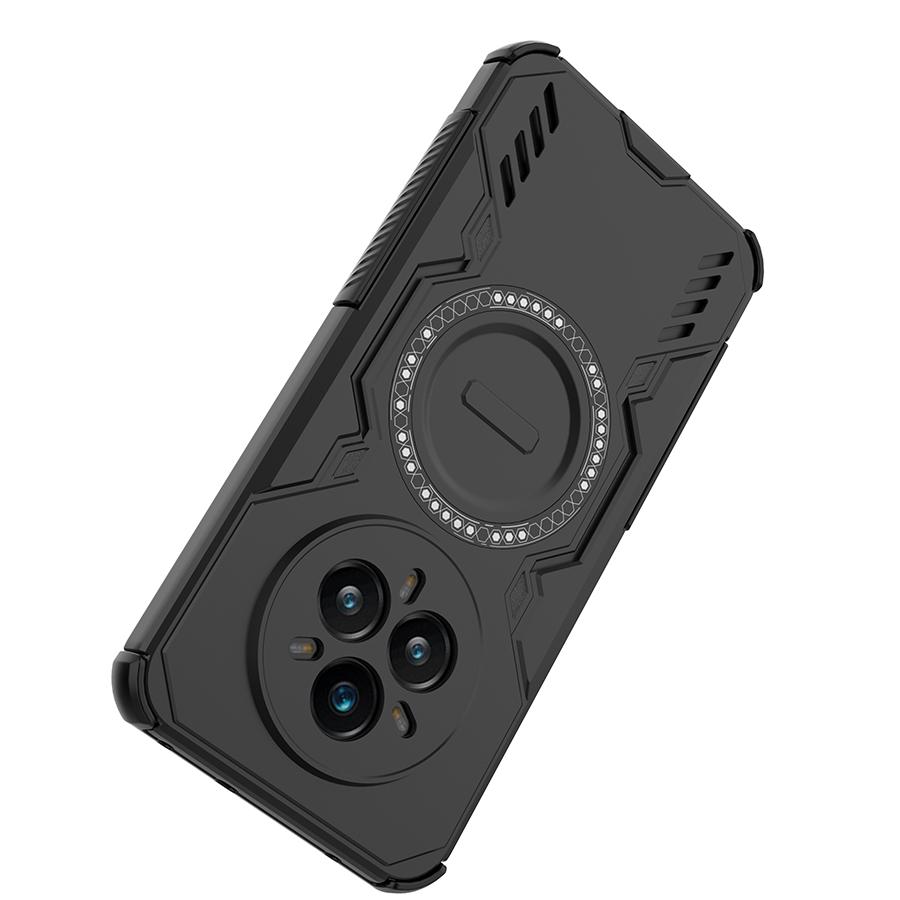 Hard Magnetic Phone Case For Realme 14 5G/Realme 14Pro Plus 5G  Dual-Layer Heavy Duty TPU+PC Shockproof Cover For OPPO K12S