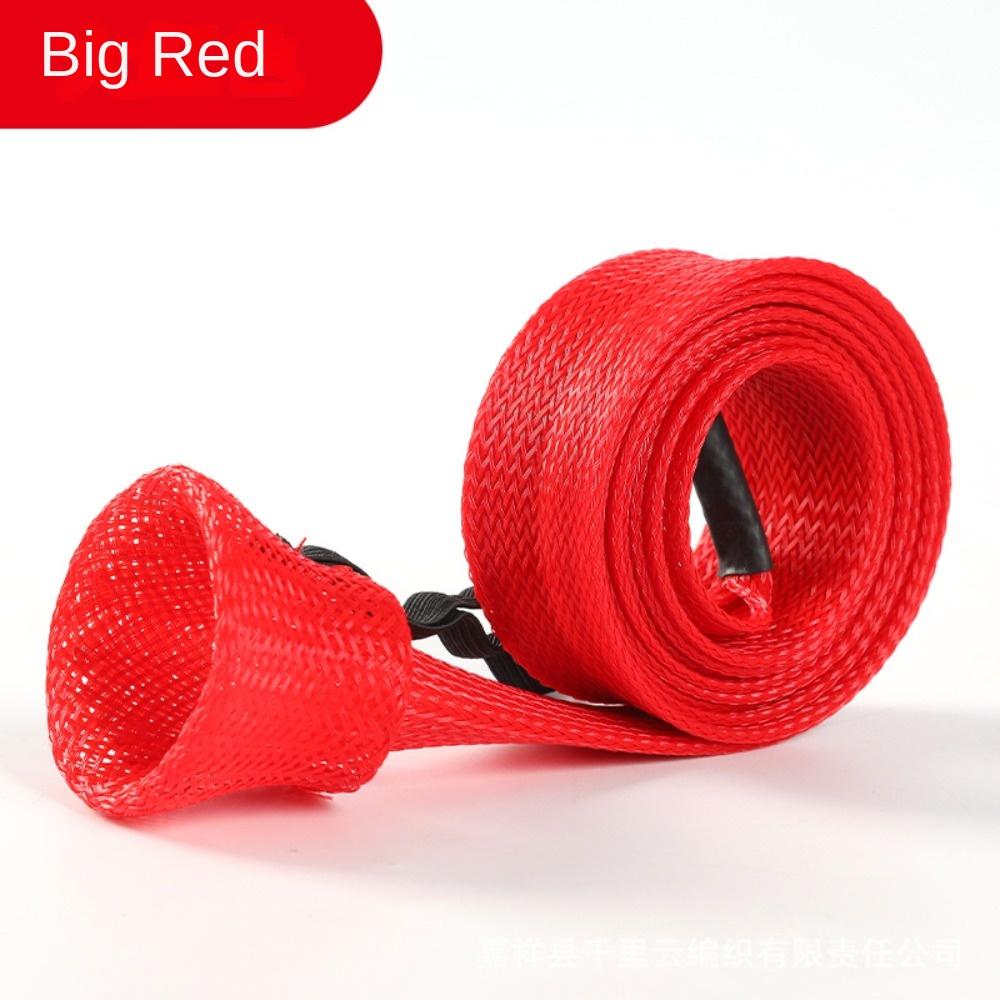 Colorful Pole Sock Braided Mesh Protector Telescopic Spinning Rod Sleeve  Fishing Rod Accessories