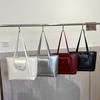 High-capacity feminine tote bag with advanced feel  new PU stitching line pattern  versatile simplicity  single shoulder bag
