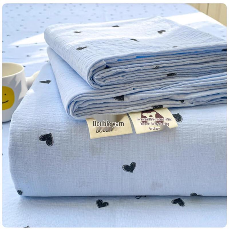 Jian Shang Jia Double-Layer Gauze Bedsheet Set