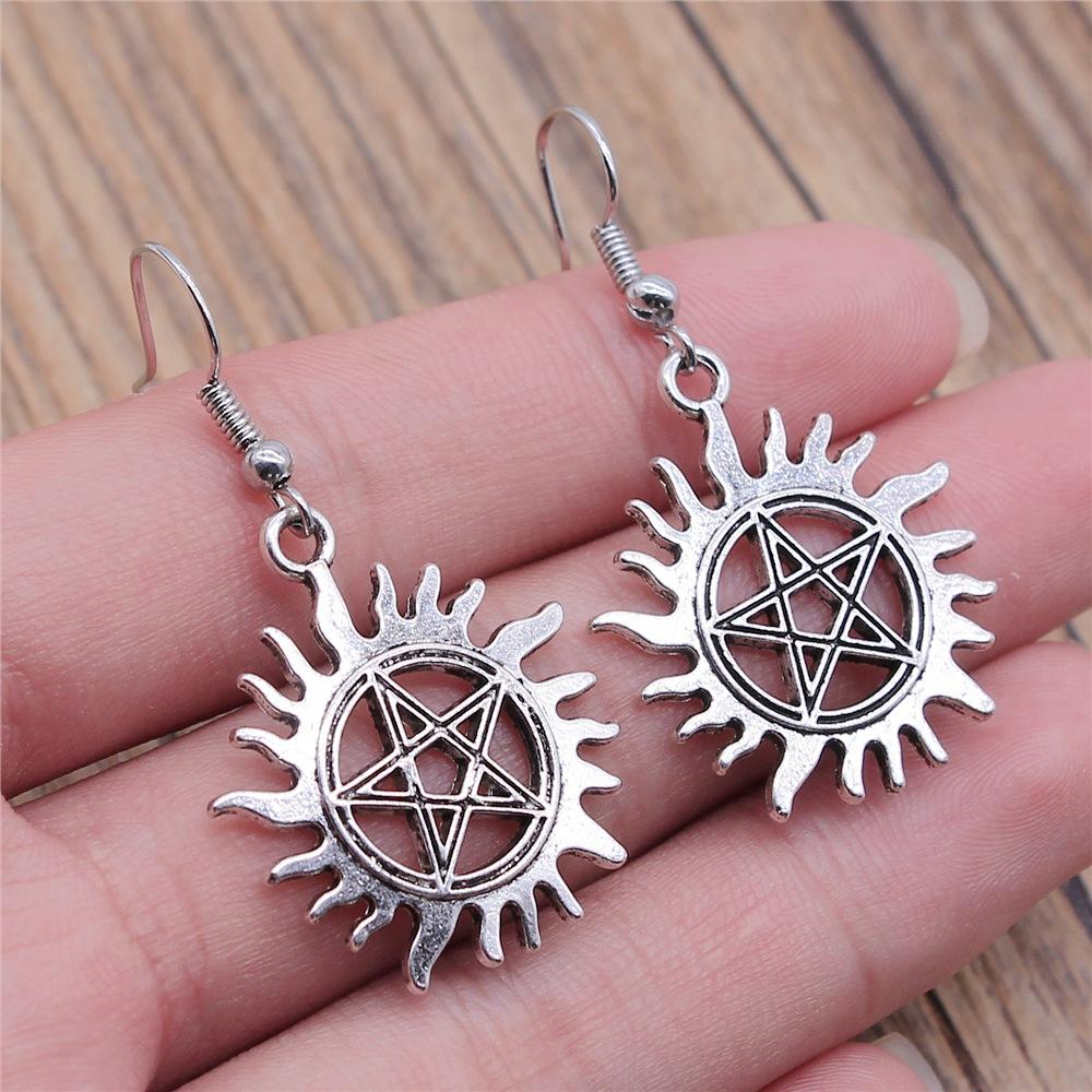 53 styles Inspired Jewellery Fashion Women Gifts Vintage Moon Sun Star Dangle Drop Earrings For Women Statement Wiccan Jewelry