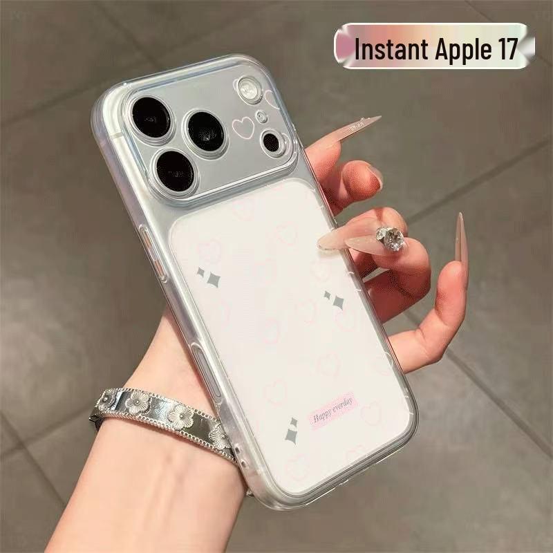 

Apple 17PROMAX Phone Case, Full Screen Heart Design, 15 Full Coverage, Cartoon Style for 12, 14, 17 Models. 12 Pro Max