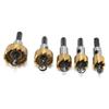 5Pcs Hole Opener Fast Cutting HSS Precise Safer Aluminum Drilling Set for Rubber Plastic Openings